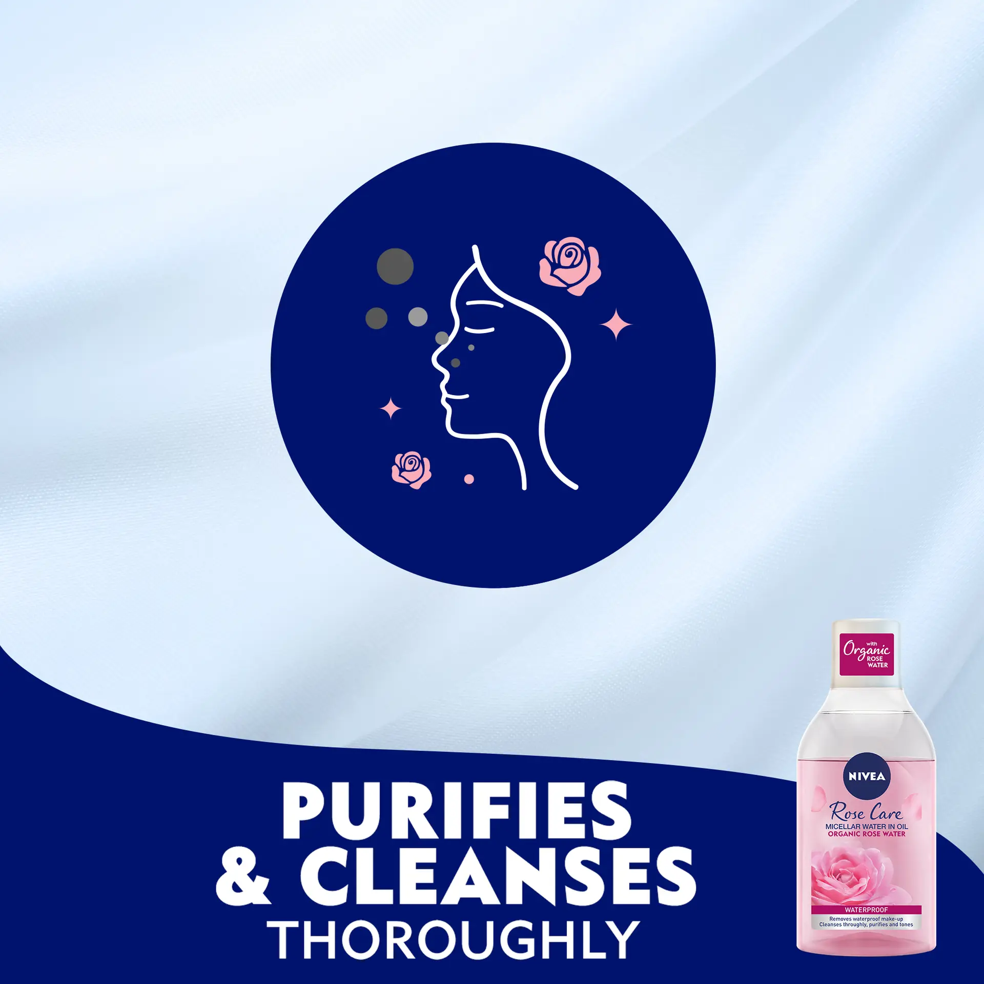 Nivea Rose Care Skin Breathe Micellair 400 ml - view 3