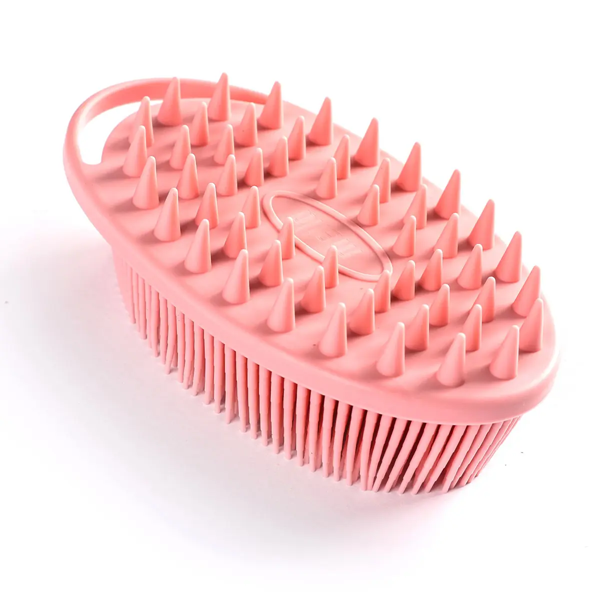 Mella Silicone brush For Cleaning And Exfoliating The Body And Head Massage 2 in 1 Pink - view 2