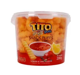 Mr.Tito Snack Puffs Lemon & Chili 200 Gm