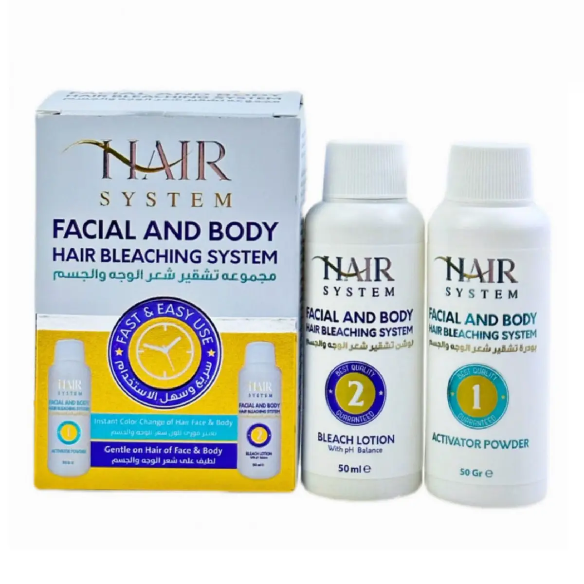 Hair System Facial and body hair bleaching kit - view 5