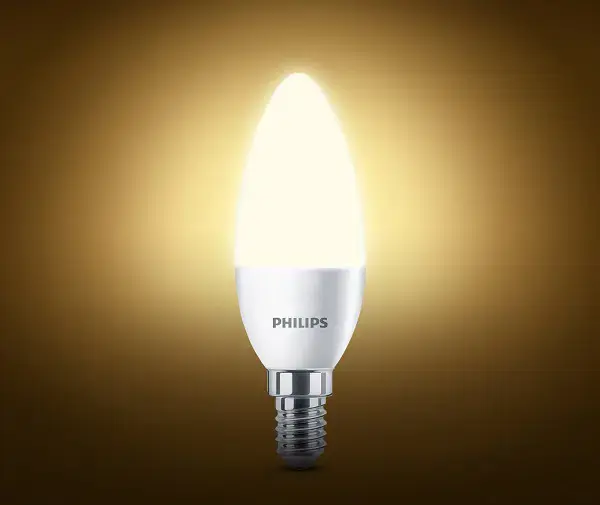 Philips Led Frosted Candles Provide A Soft With Small (E14) Fittings 4W-E14-CCT 2700K - view 2