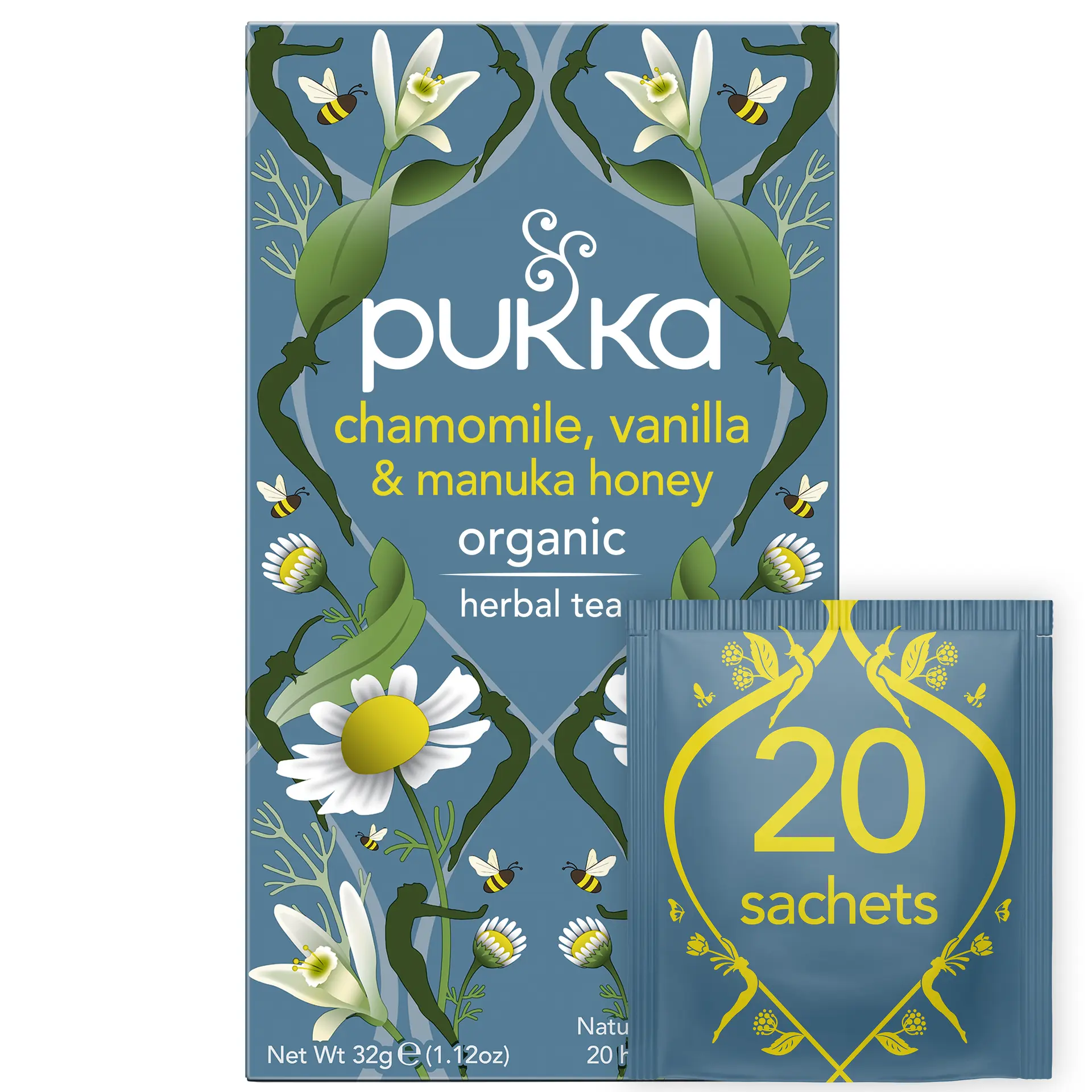 Pukka Chamomile Vanilla & Manuka Honey 20 Teabags - view 4