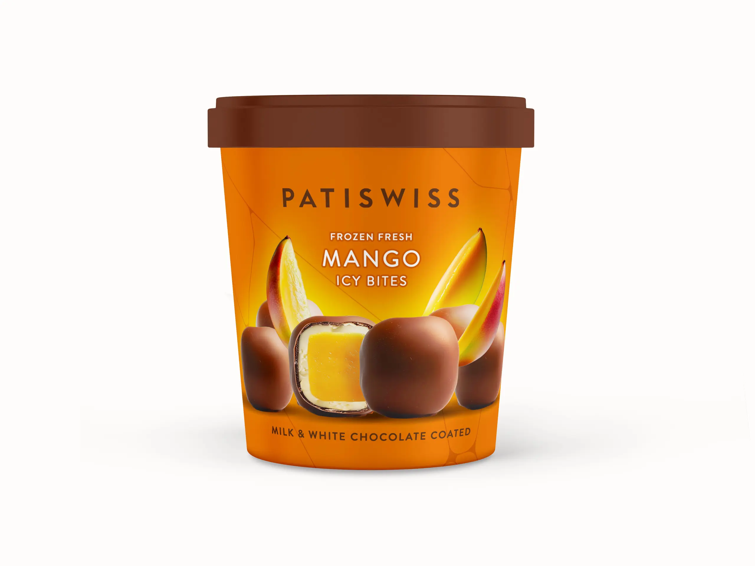 Patiswiss Ice Cream Milk and White Chocolate Mango Bites 130 ml - view 1