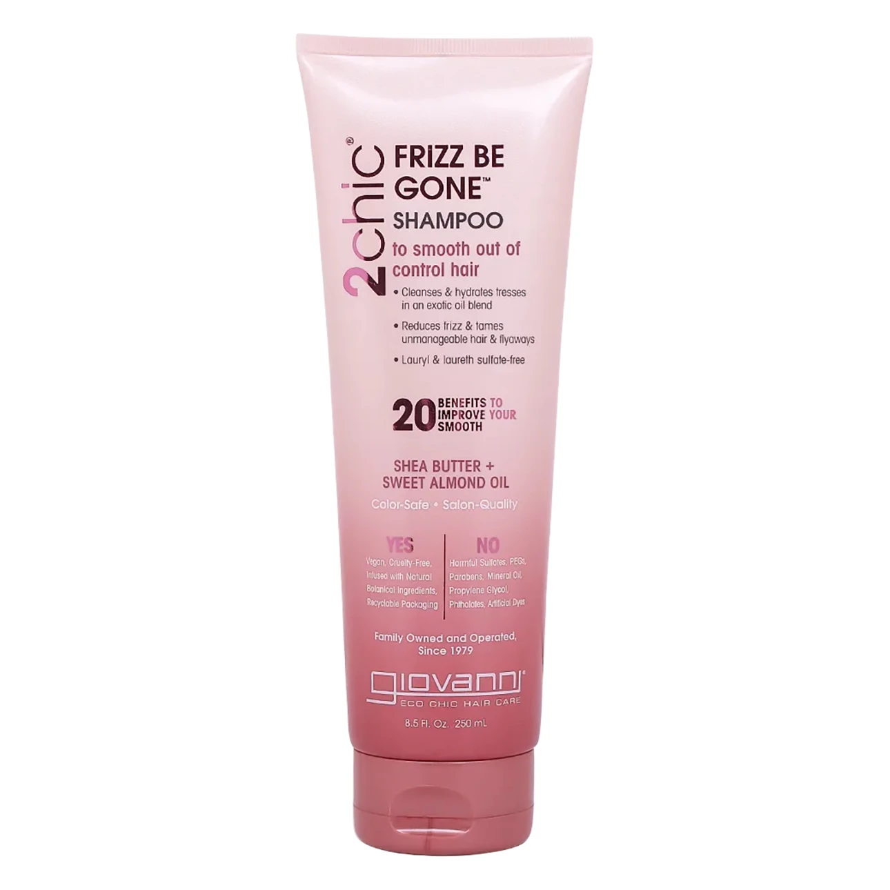 Giovanni 2chic Frizz Be Gone Shampoo Shea Butter + Sweet Almond Oil 250ml