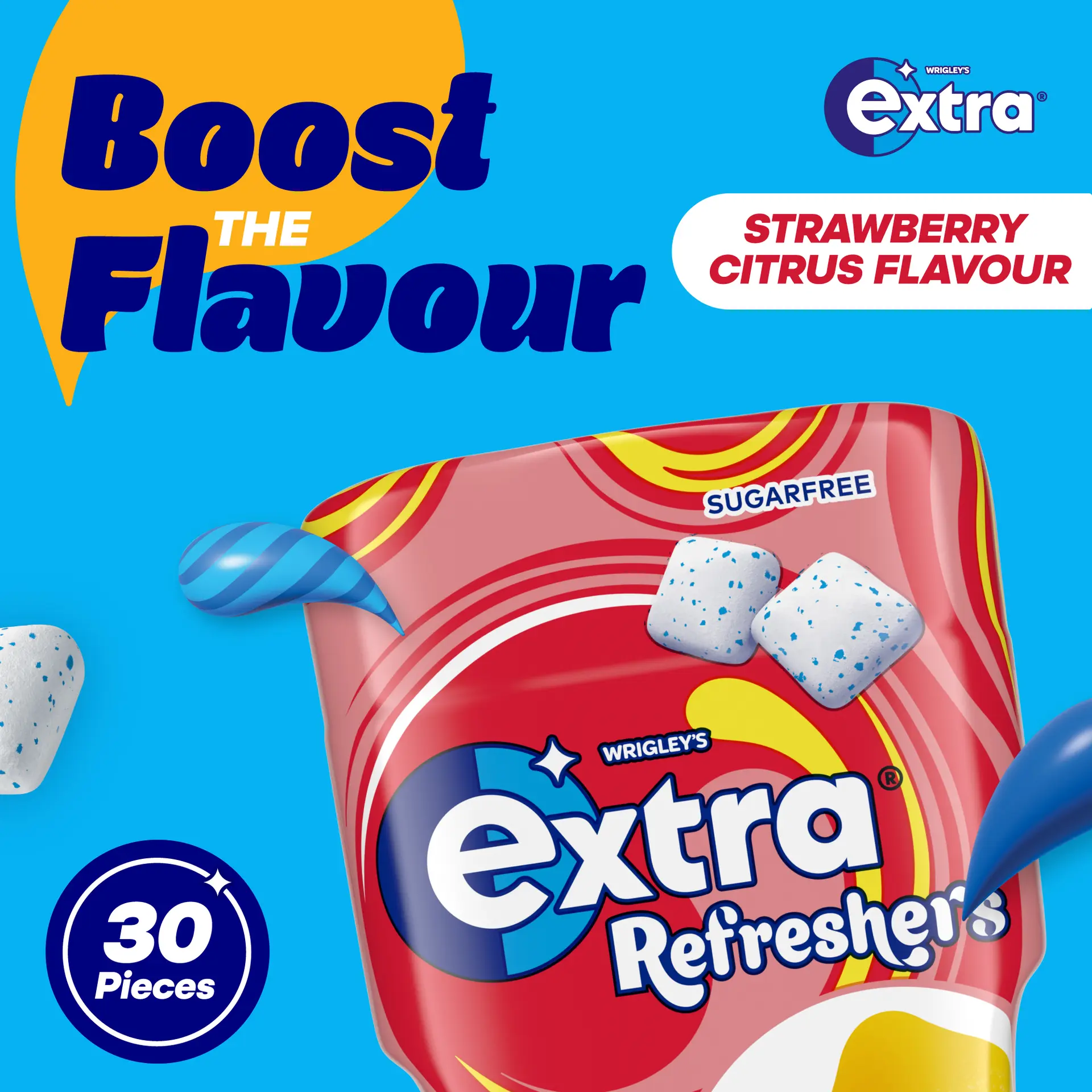 Extra Refreshers Strawberry Citrus Bottle 30 pcs - view 7