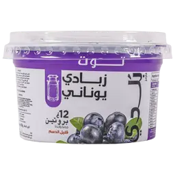 بلدي زبادي يوناني توت أزرق قليل الدسم  ١٨٠ جم
