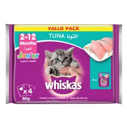 Whiskas Kitten Tuna 80 gm 4 pcs 