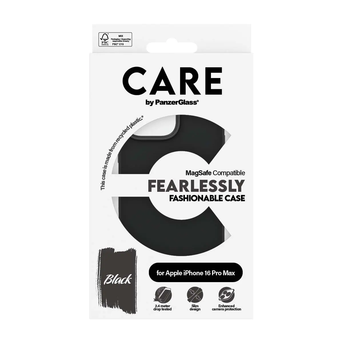 Panzerglass Fashionable Case Black With  Magsafe Iphone 16 Pro Max - view 3