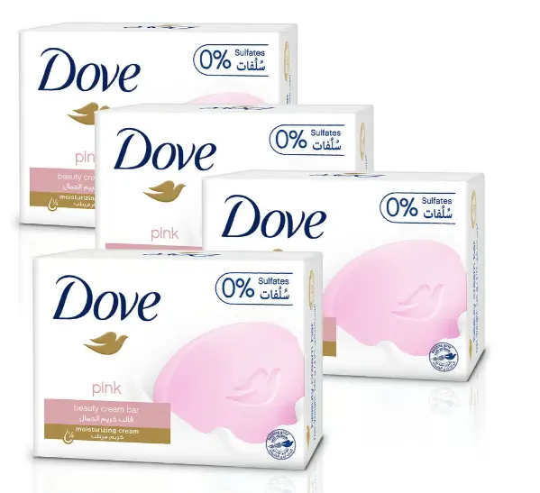 Dove Bar Soap Pink 160GmX4 Promo - view 1
