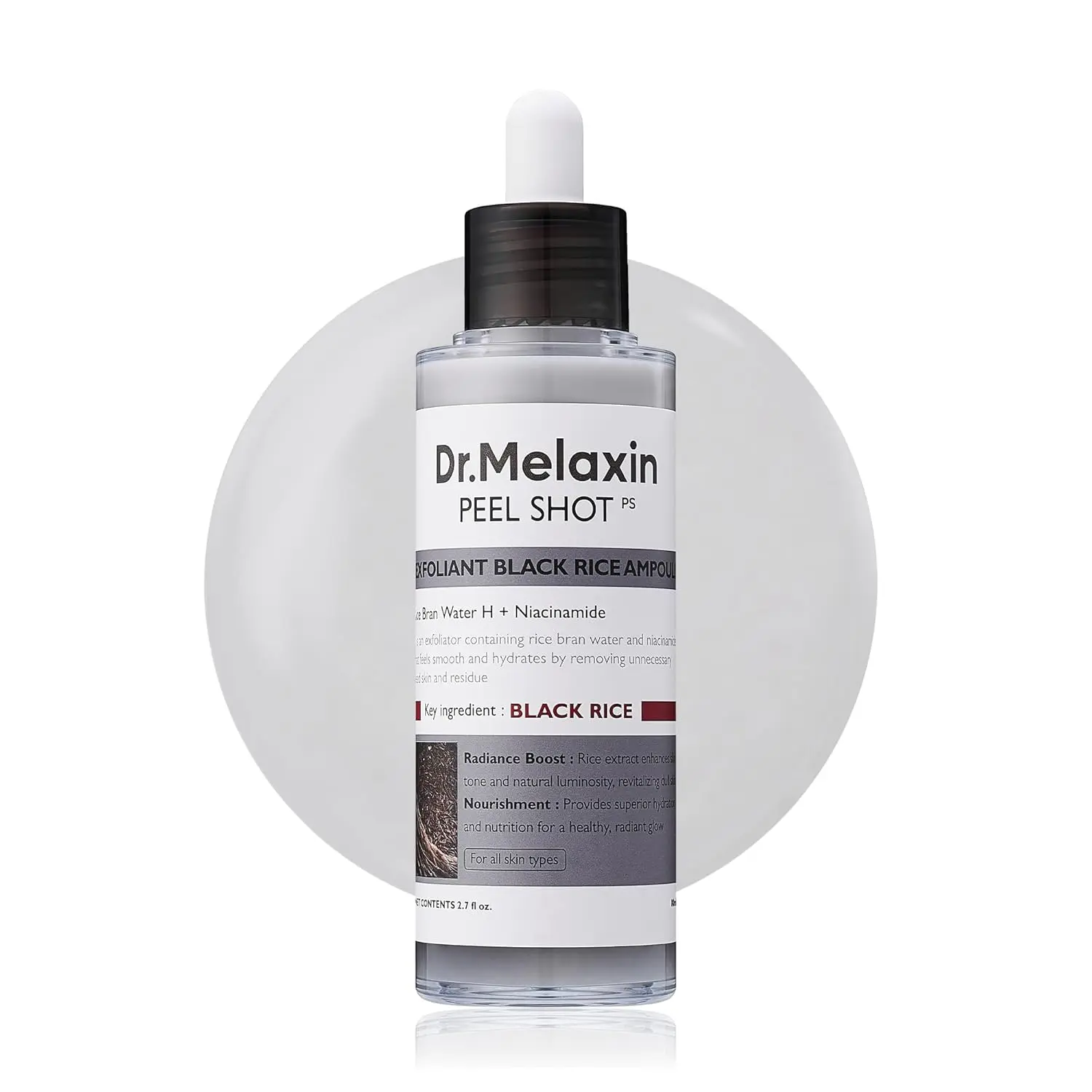 Dr Melaxin Peel Shot Exfoliating Black Rice Ampoule 80 ml - view 1