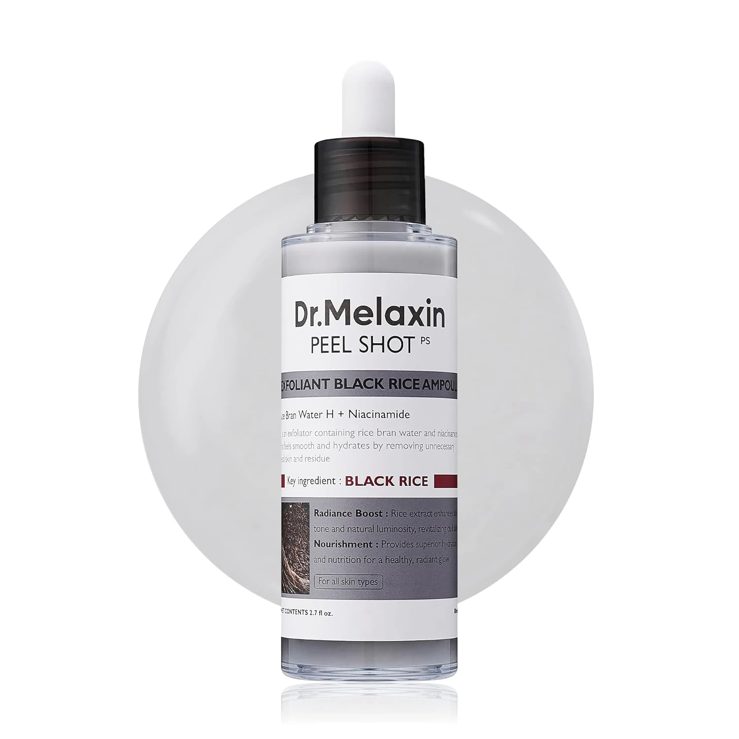 Dr Melaxin Peel Shot Exfoliating Black Rice Ampoule 80 ml