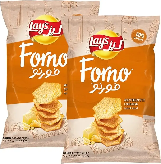 Lays Forno Baked Potato Chips Cheese Potato 2 160 gm - view 1