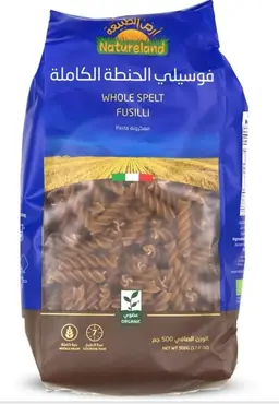 Natureland Organic Pasta Whole Spelt Fusilli 500 Gm