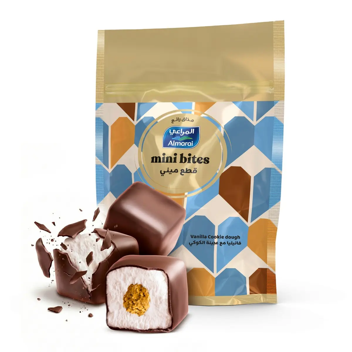Almarai Ice Cream Mini Bites Vanilla Cookie Dough 128 ml - view 2