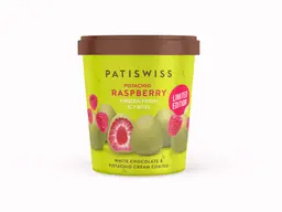 Patiswiss Ice Cream Pistachio Raspberry Frozen Fresh Bites 130 ml