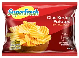 SuperFresh Chips Sliced Potato Frozen 400gm