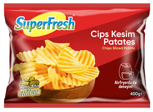 SuperFresh Chips Sliced Potato Frozen 400gm - view 1