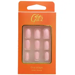 Glitz Press On Nails Baby Pink 24