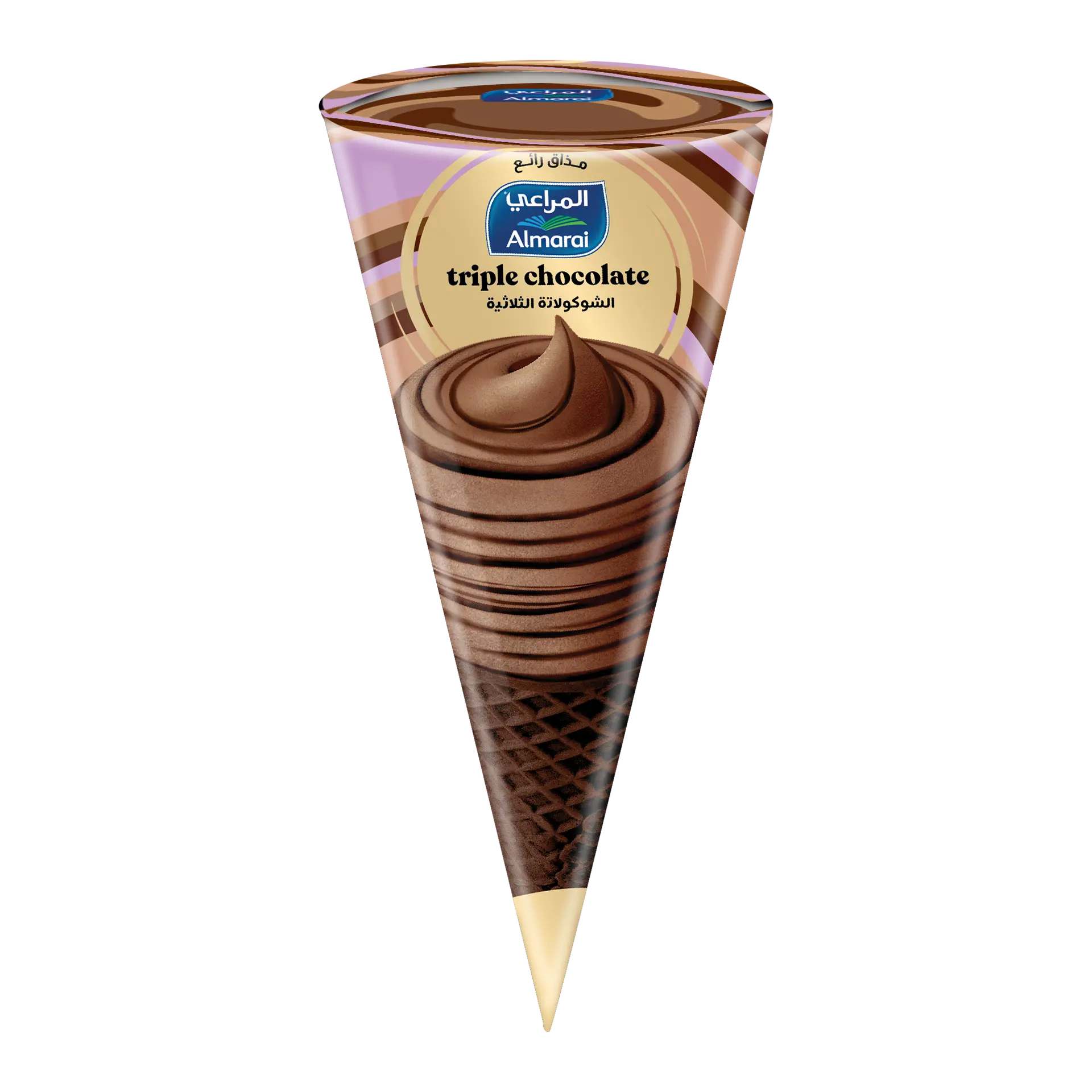 Almarai Ice Cream Cone Triple Chocolate 120 ml - view 3