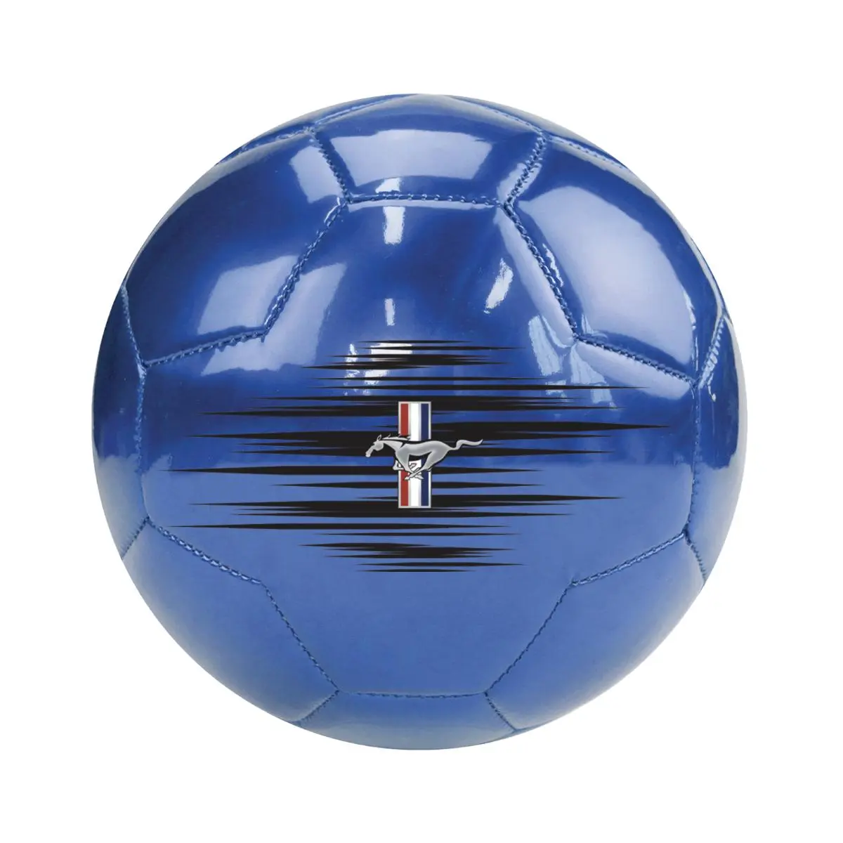 Mustang Football Blue Metallic Color Not Inflated with Air 5 inch - view 1