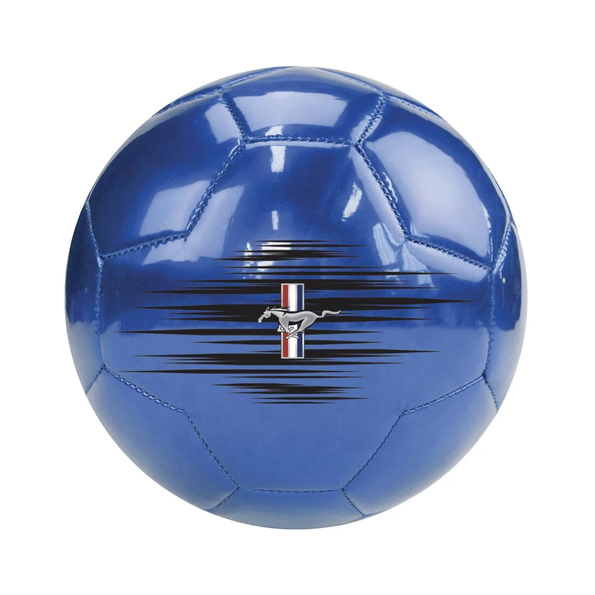 Mustang Football Blue Metallic Color Not Inflated with Air 5 inch