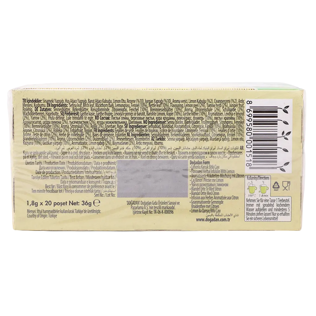 Dogadan Mixed Herbal Tea With Lemon 36  gm - view 3