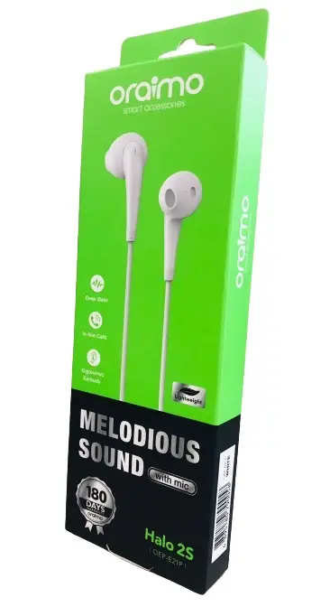 Oraimo Earphone HF Premium OEP-E21P White - view 1
