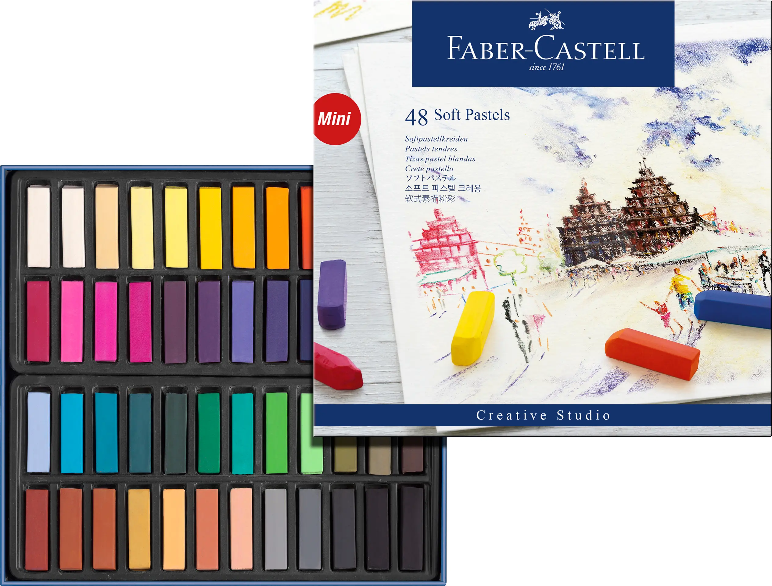 Faber Castell Soft Pastel Creative Studio Short 48 Color - view 1