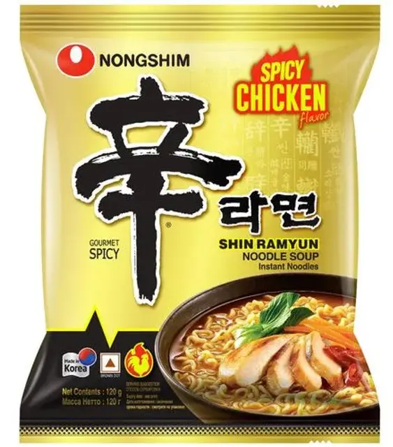 Nongshim Ramen Shin Ramyun with Spicy Chicken 120 gm - view 5