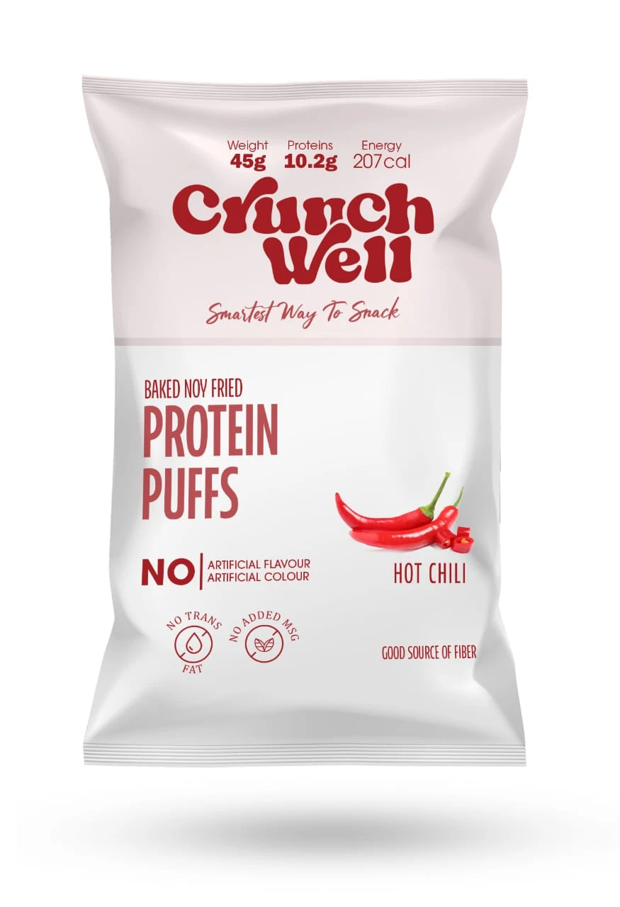 Crunch Well Protein Puff Hot Chili 45 gm