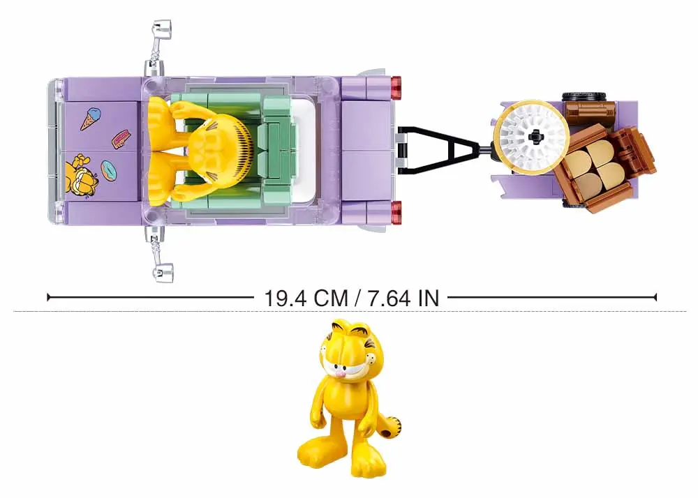 Sluban Garfield Car 218 pcs - view 6