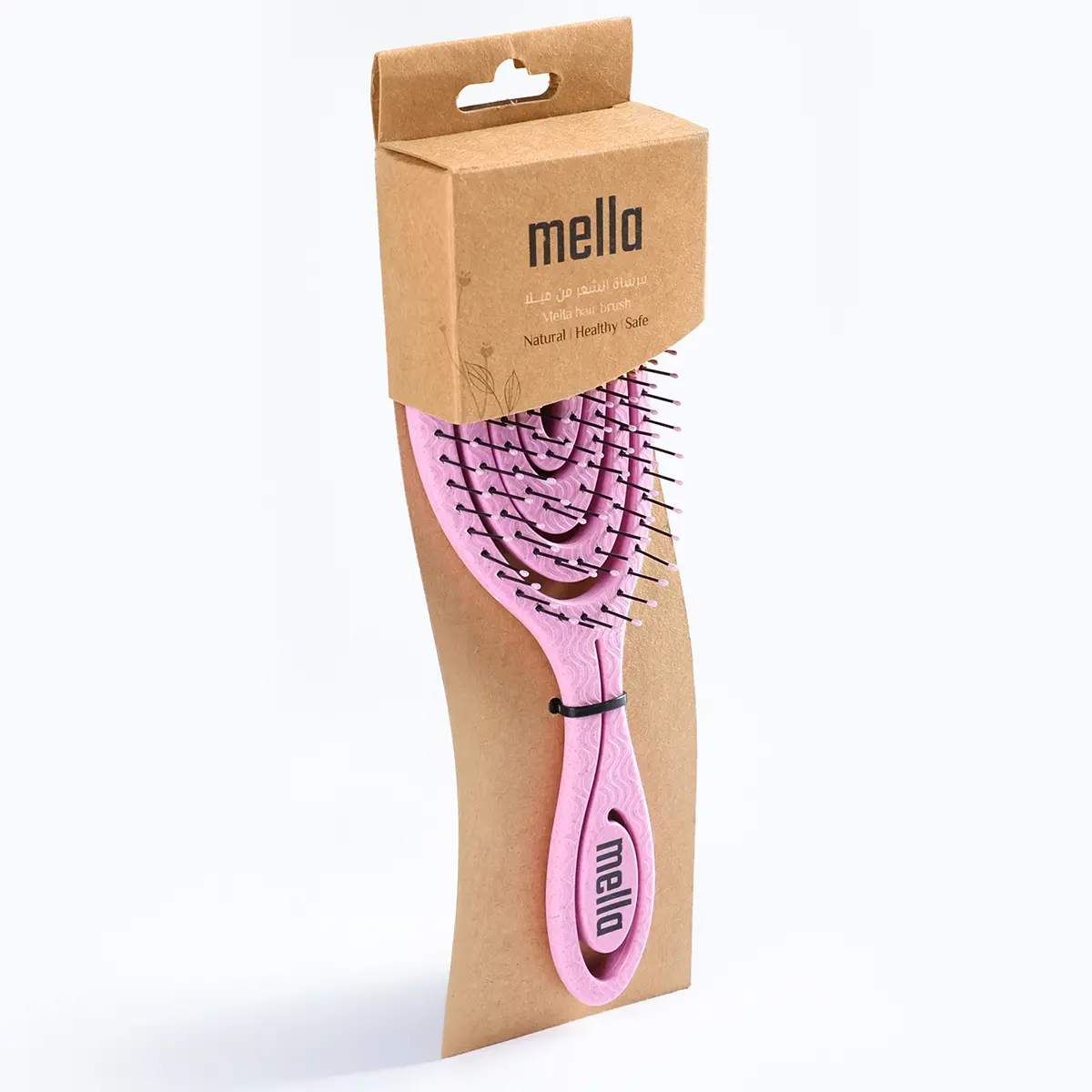  Mella Oval Shape Hair Brush Version PB04 Pink - view 1