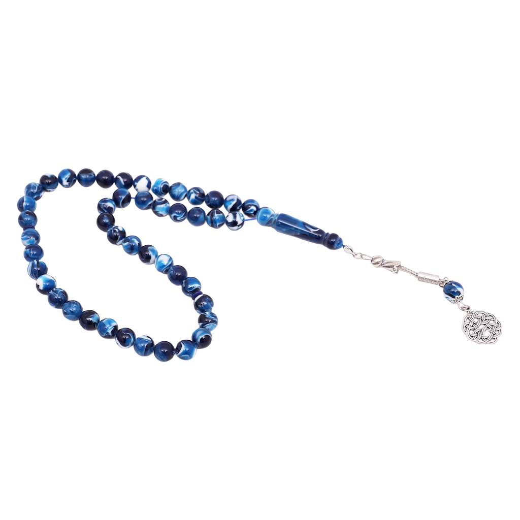 Bakelite Wavy Blue Rosary