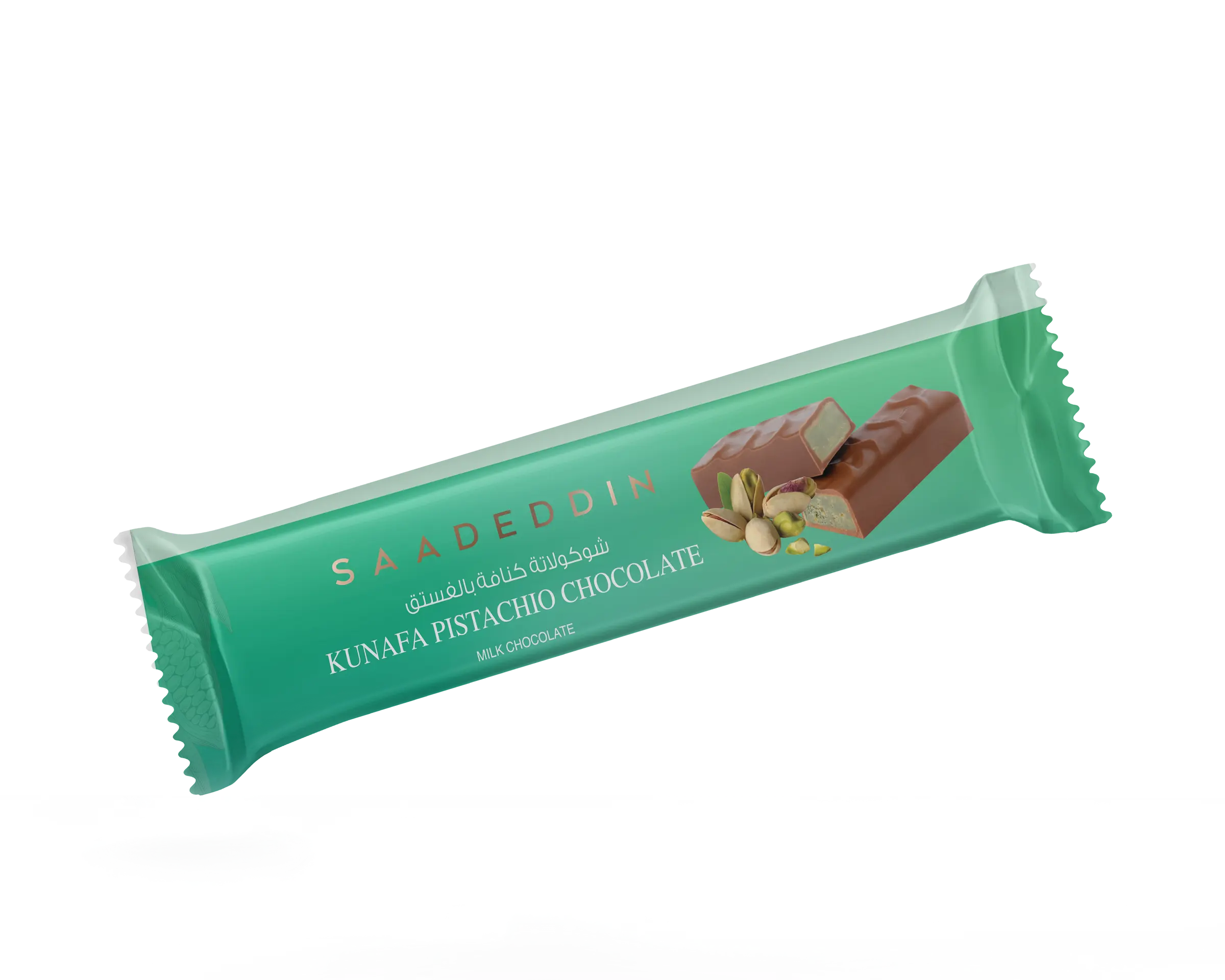 Saadeddin Milk Chocolate Bar Kunafa Pistachio 35 gm - view 3