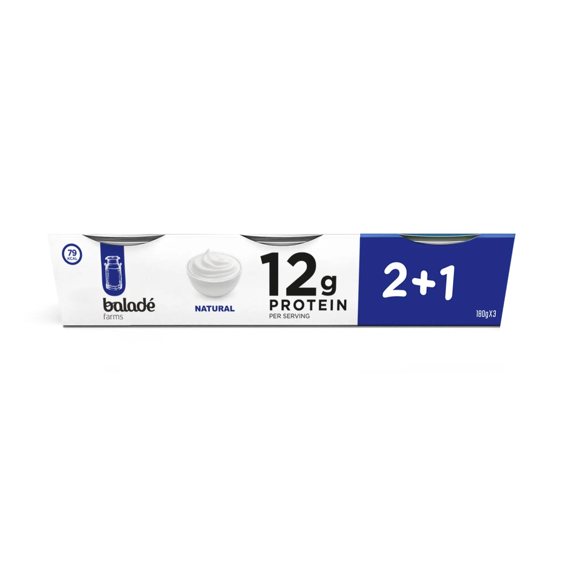 Balade Greek Yoghurt Multi Flavors 2 pcs 1 Free 180 gm - view 2