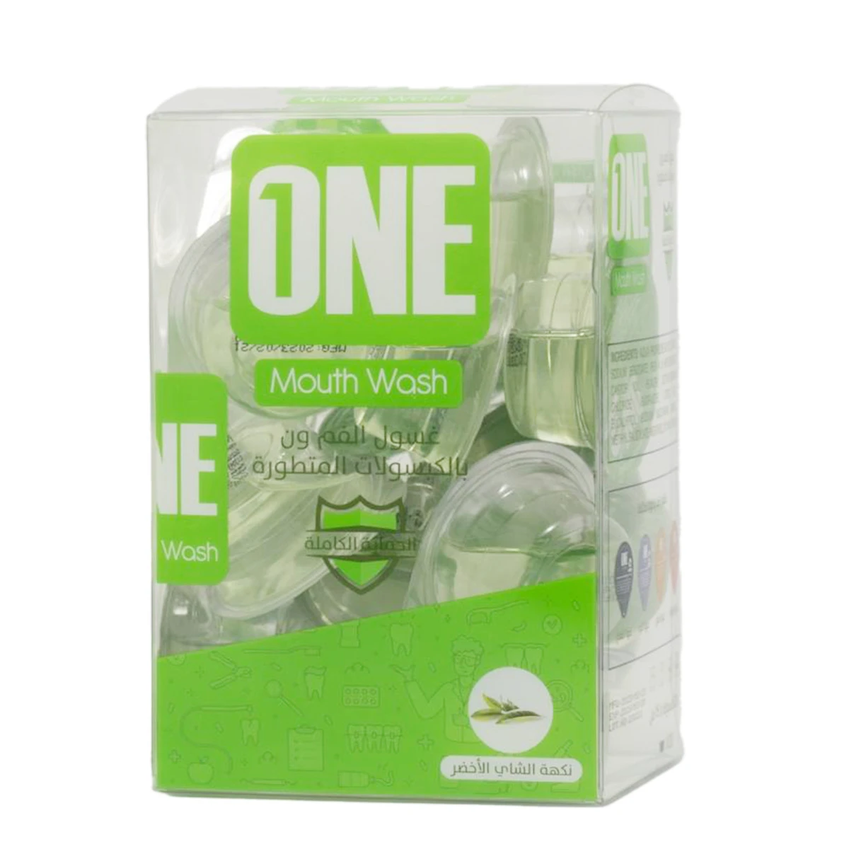 One Advanced Capsules Mouthwash Green Tea 20 pcs 15 ml