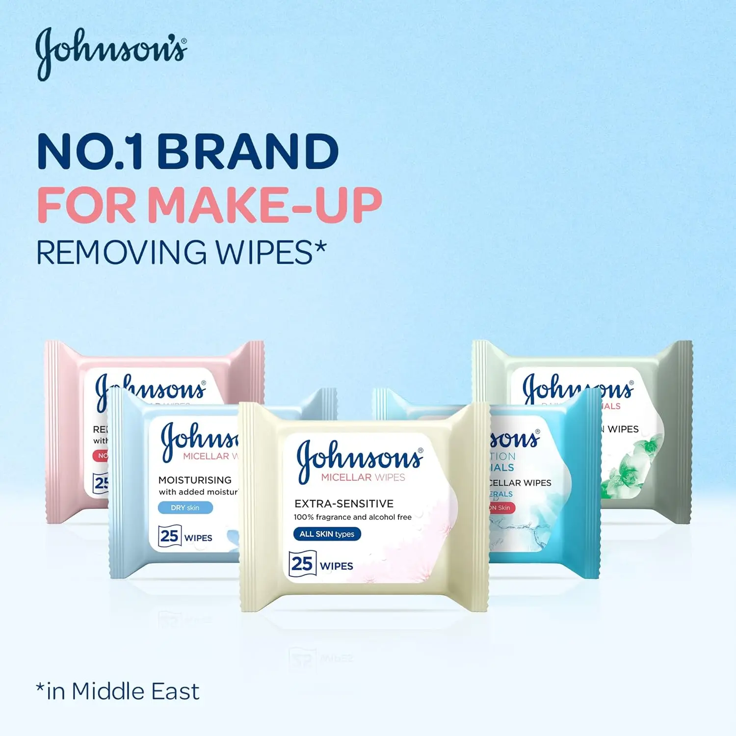 Johnson's Wipes Moisturizing Micellar Makeup Remover 25 Wipes - view 4