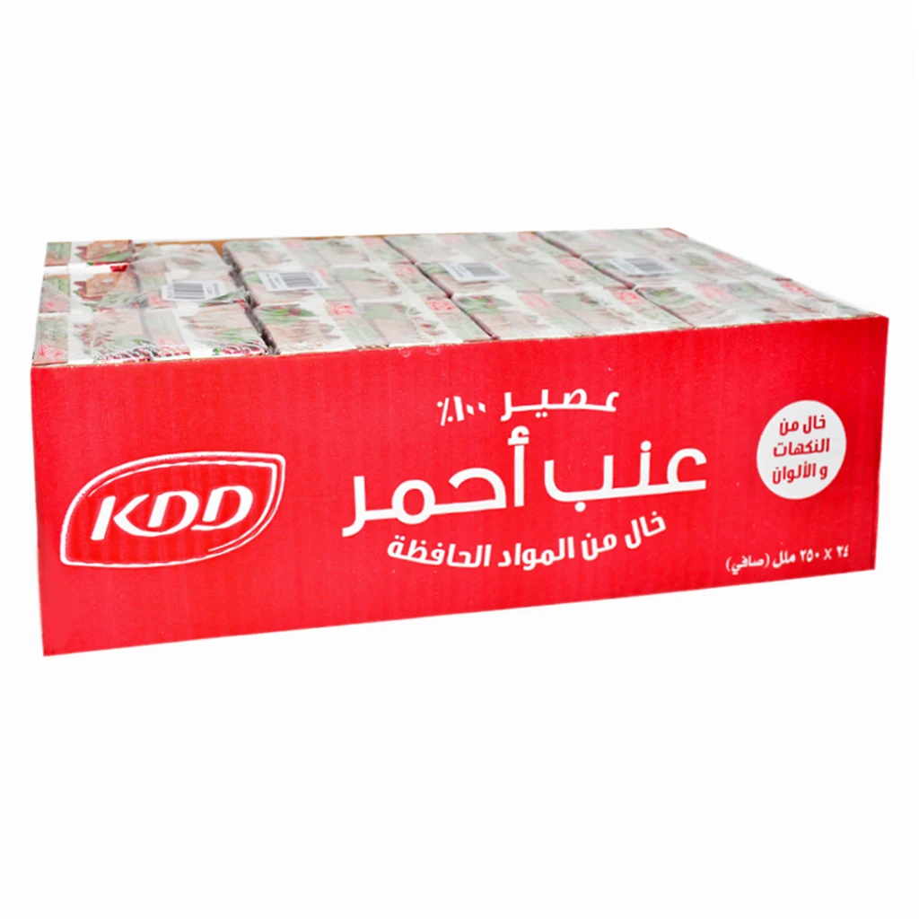 Kdd Red Grape Juice 24 pcs 250 ml