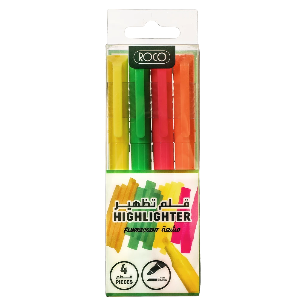 Buy Roco 130 Slim Highlighter 1 - 4 mm Chisel Tip Assorted Color ...