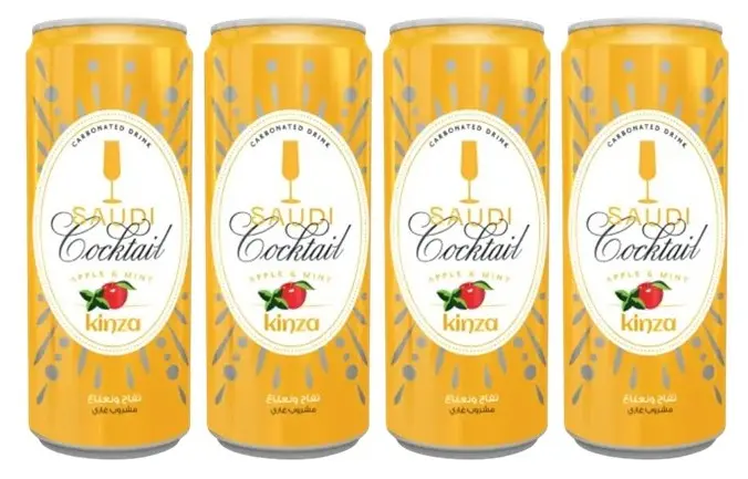 Kinza Saudi Cocktail Carbonated Drink 250Ml X4 - view 1