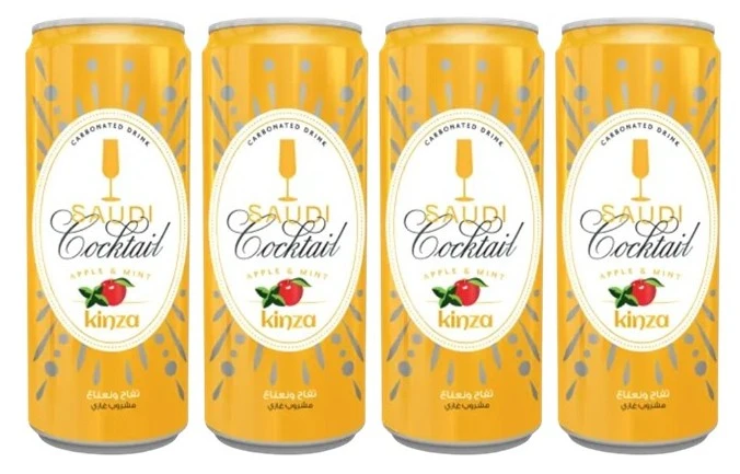 Kinza Saudi Cocktail Carbonated Drink 250Ml X4