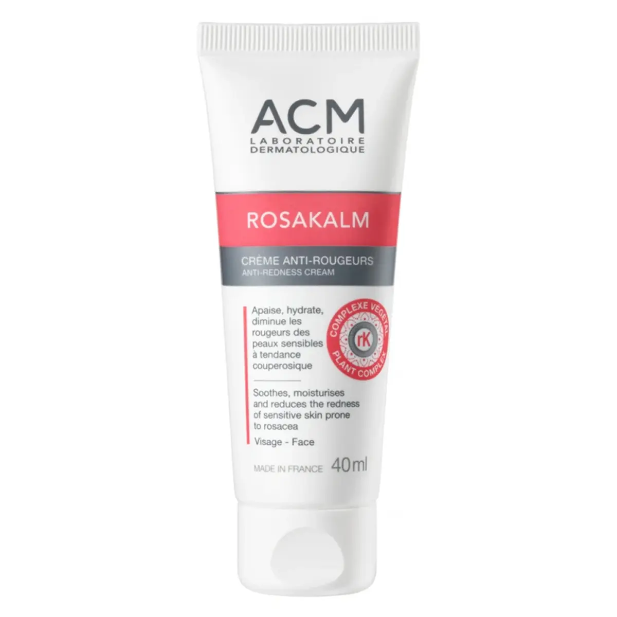 Acm Rosakalm Anti-Redness Cream Soothes Sensitive Skin Rosacea 40 ml - view 1