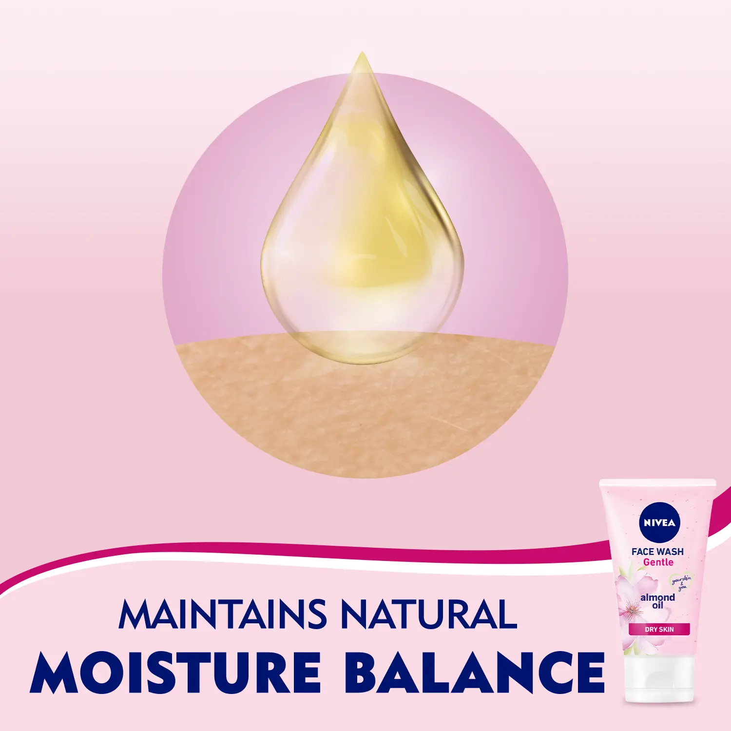 Nivea Face Wash Gentle With Almond Oil Dry To Sensitive Skin 150 ml - view 3