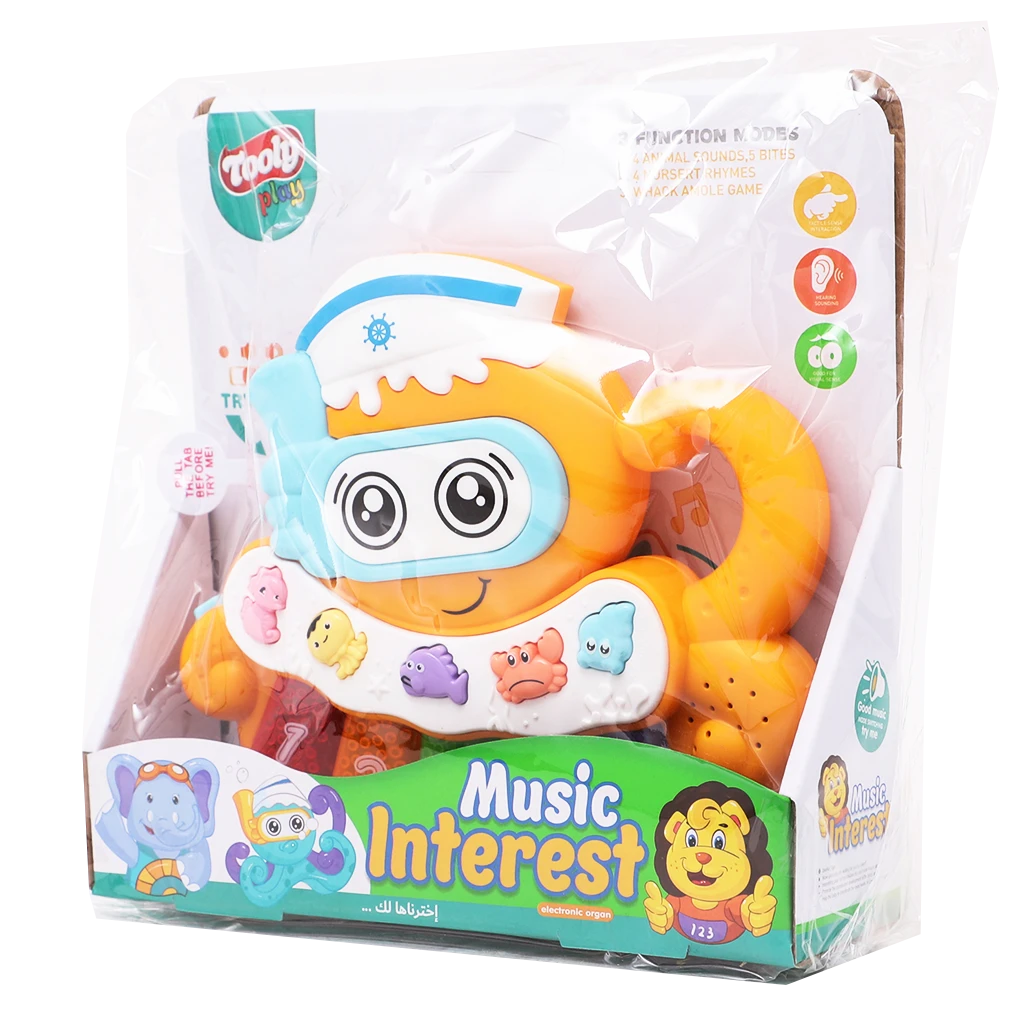 Tooly Play Musical Octopus Piano Shape Assorted