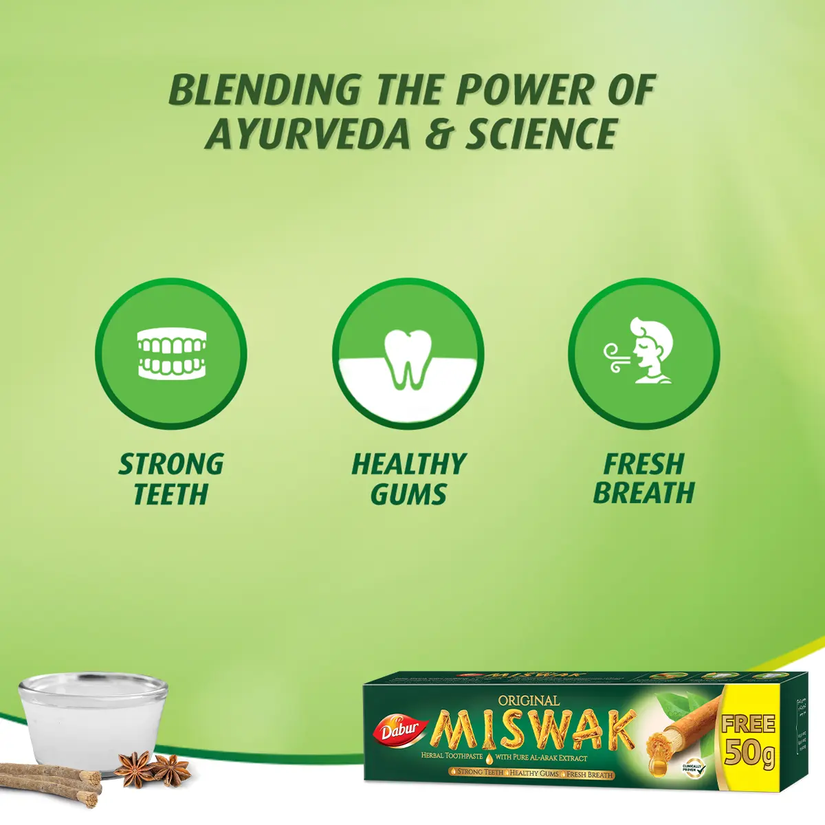 Dabur Miswak Herbal Toothpaste 170 gm - view 7