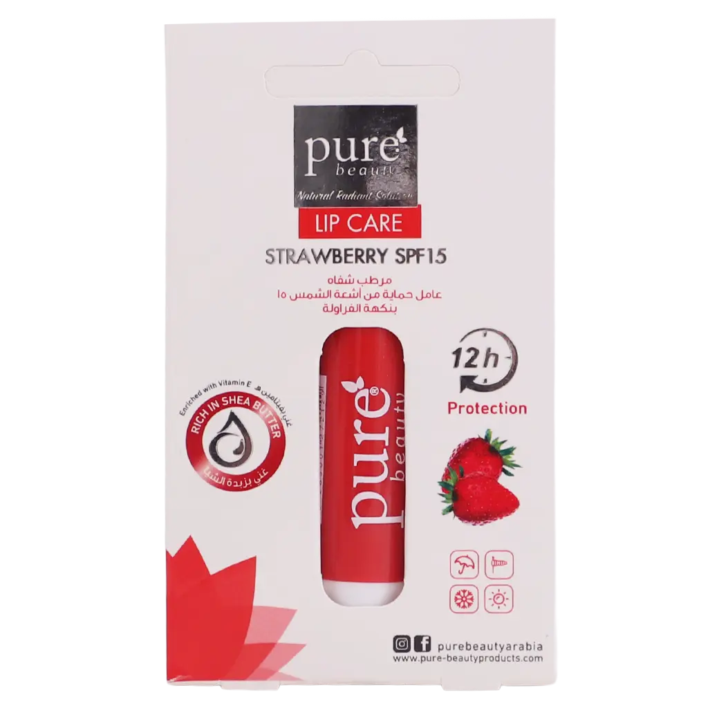 Pure Beauty Lip Balm Strawberry Spf15 4.2 gm - view 10