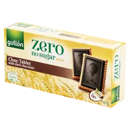 Gullon Zero Chocolate Tablet Biscuits With Dark Chocolate Sugar Free 150G
