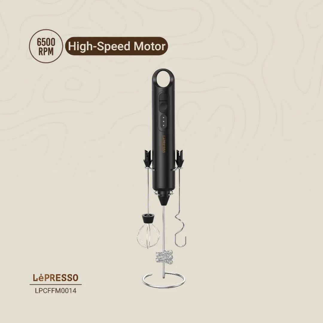 LePresso Forthmate Milk Frother With Interchangeable Whisks - view 6
