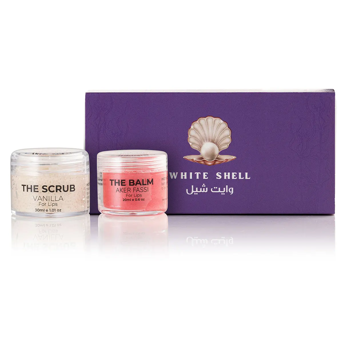 White Shell KIT Vanilla Lip Scrub 30 ml and Lip Balm Moisturizer with Aker Fassi 20 ml - view 2