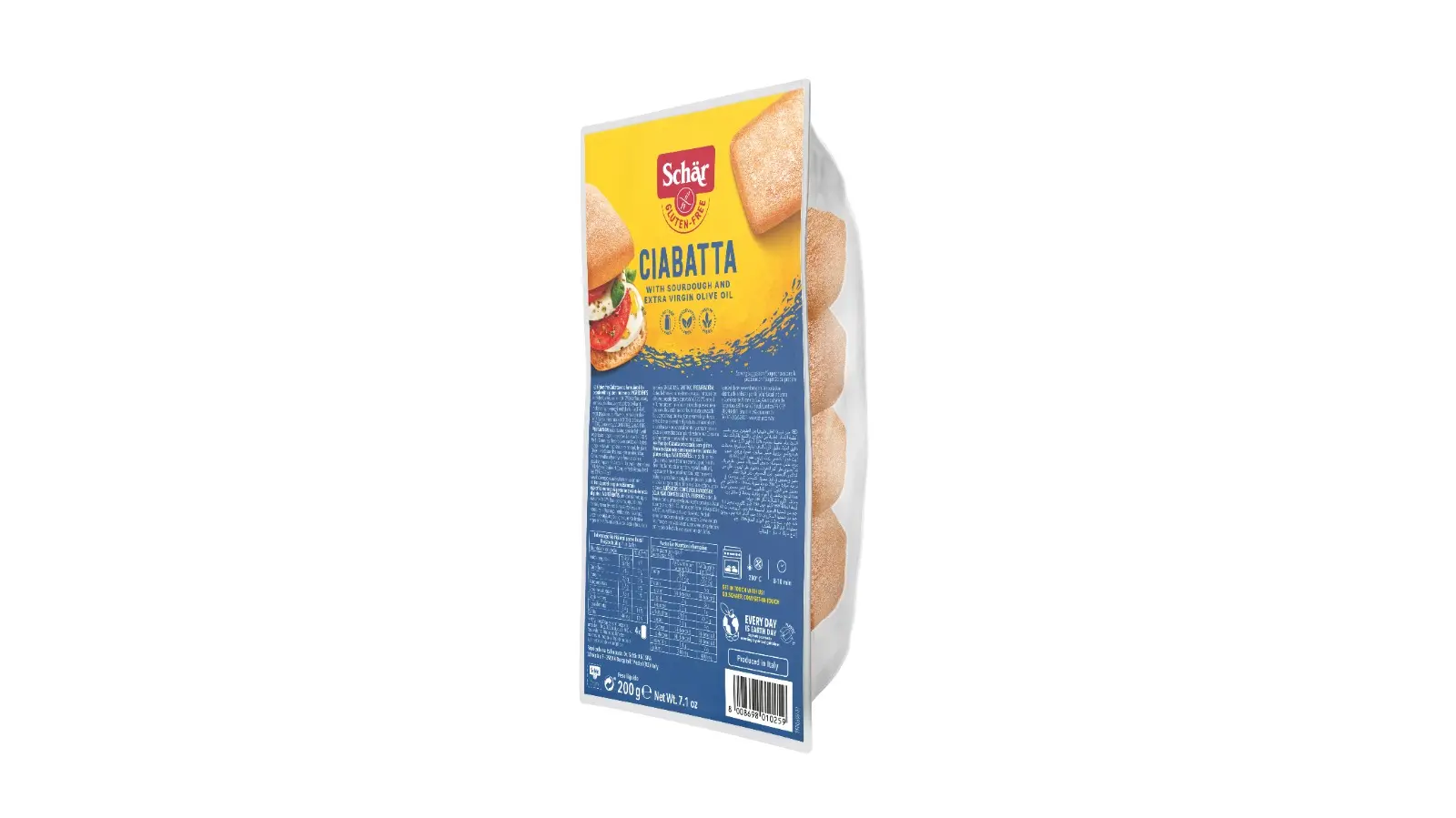 Dr Schar Ciabatta Bread Gluten Free 200 gm - view 3